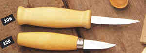 Professional quality Mora of Sweden wood carving tools from Frosts of Sweden and Scanmix Corp.